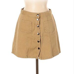 Button Up BDG Skirt Tan Size M- good condition